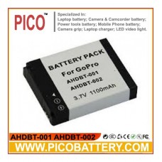 New AHDBT-001 AHDBT-002 Li-Ion  Battery for GoPro HD HERO HERO2 Digital Cameras BY PICO